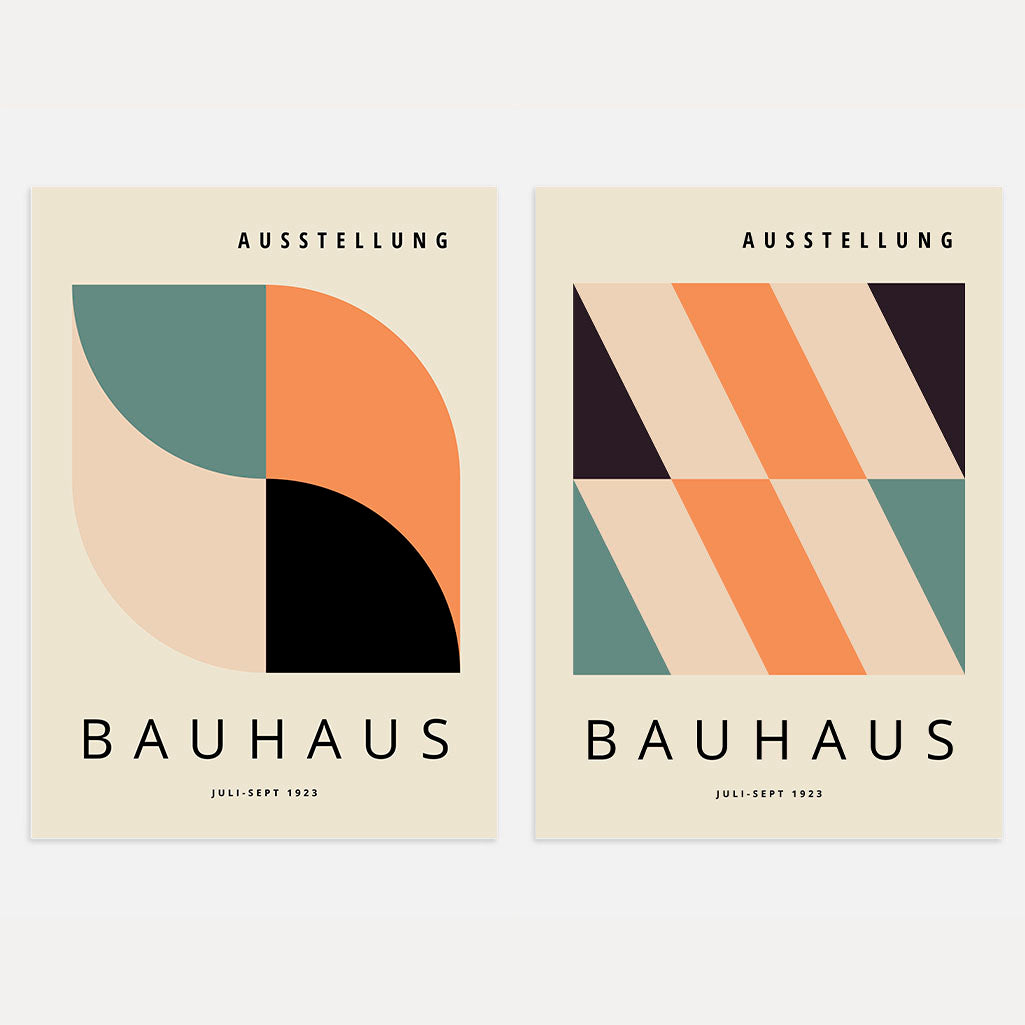 Bauhaus Farben – 2er Poster-Set