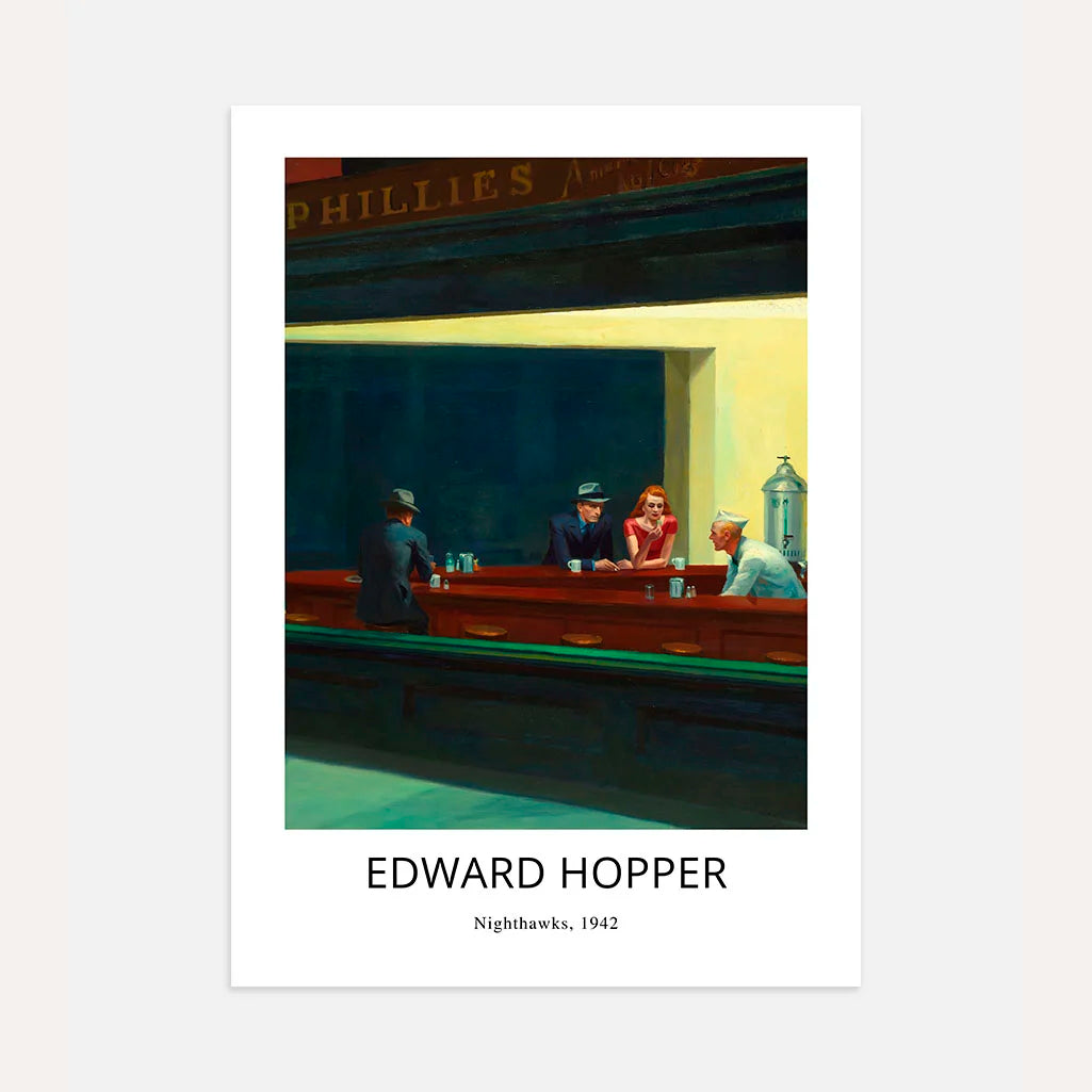 Edward Hopper Poster – Nighthawks, 1942 