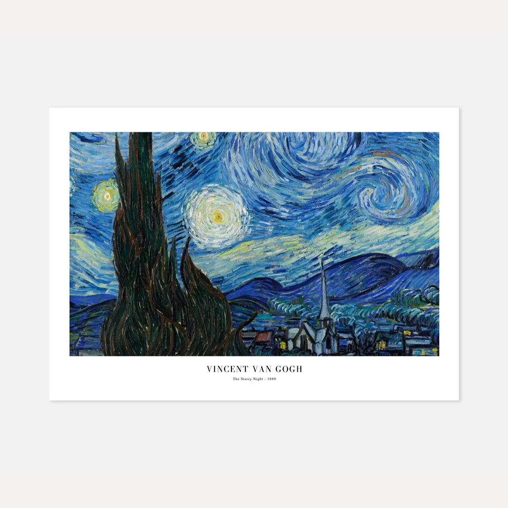 Vincent van Gogh Poster – Sternennacht, 1889 (Querformat)