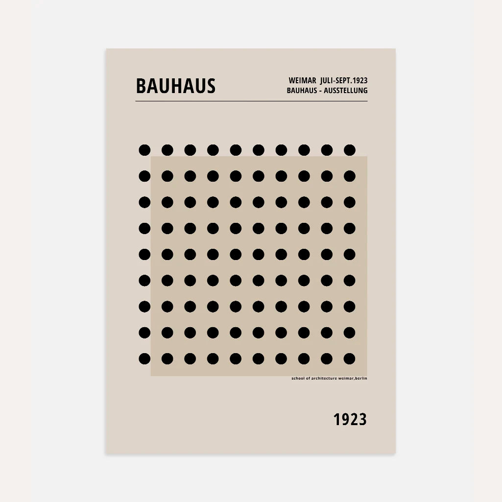 Bauhaus Balancepunkte Poster