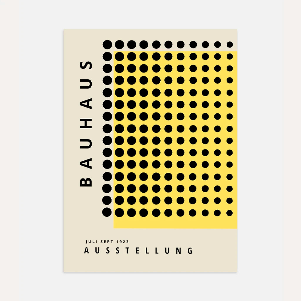 Bauhaus Gelb Präzision Poster
