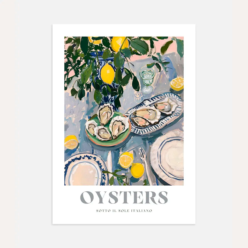Mediterrane Austern Poster