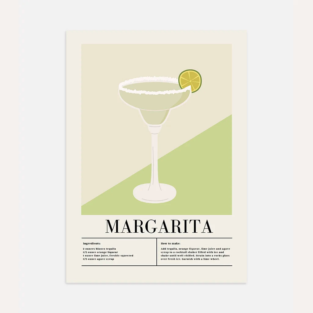 Margarita Klassischen Cocktail Poster