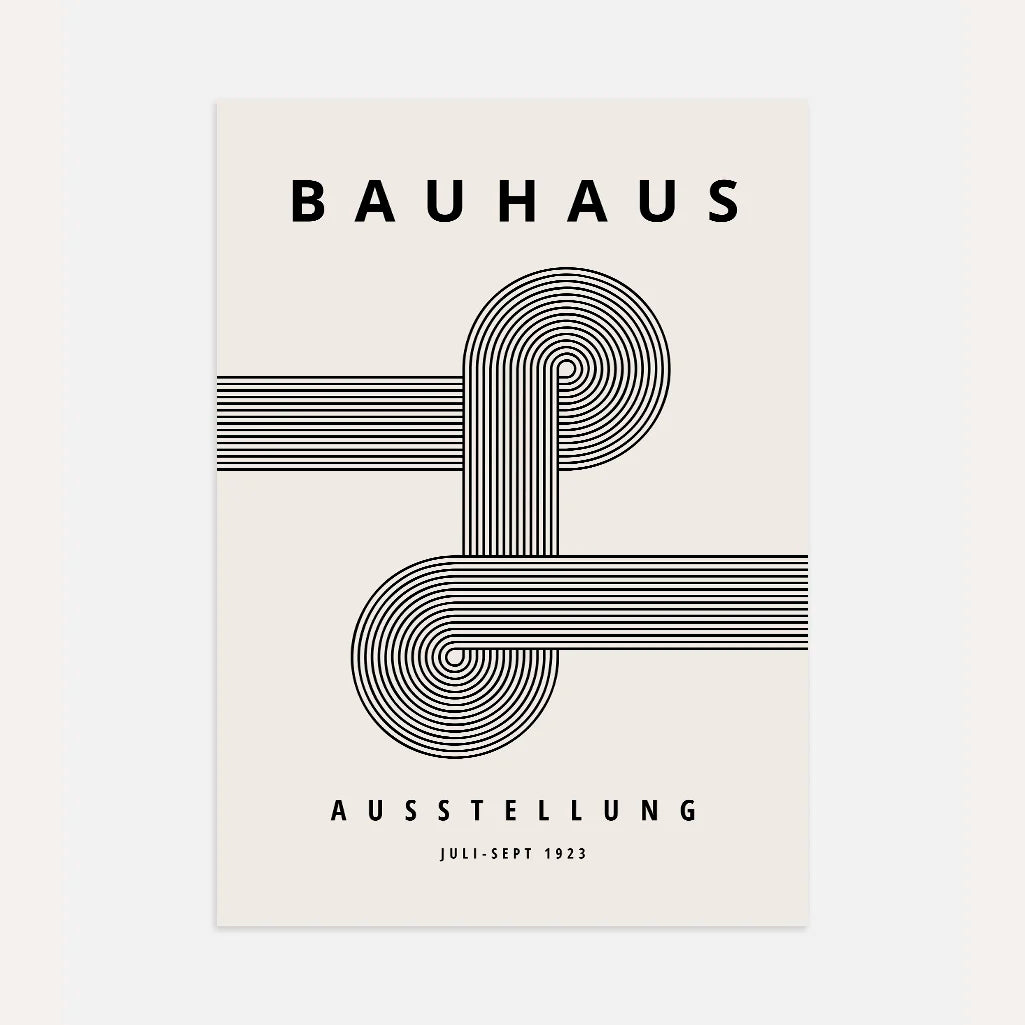 Bauhaus Linienordnung Poster
