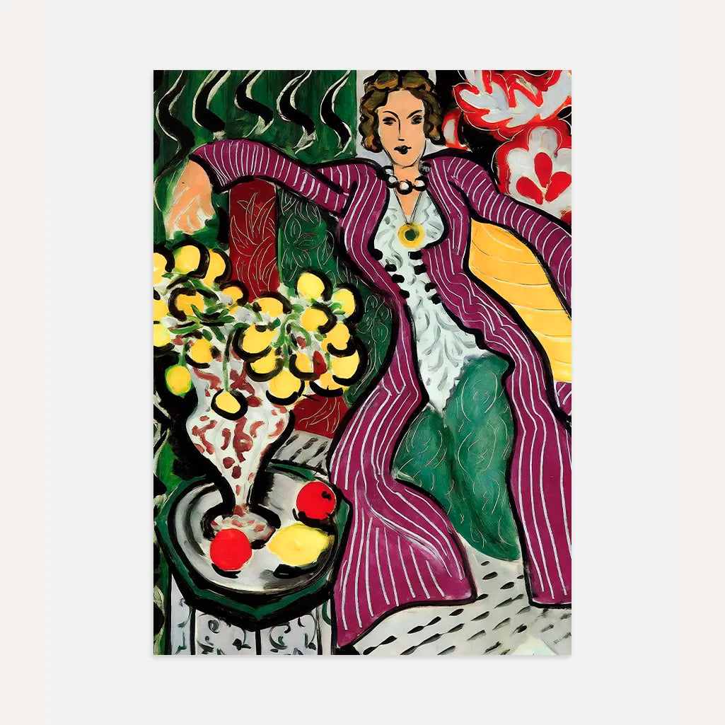 Henri Matisse Poster – Frau im violetten Mantel 1937 