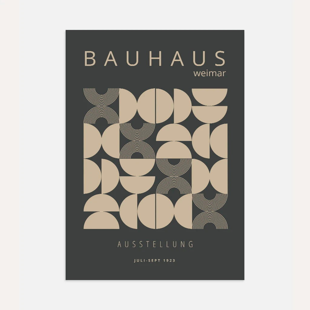 Bauhaus Formen Poster