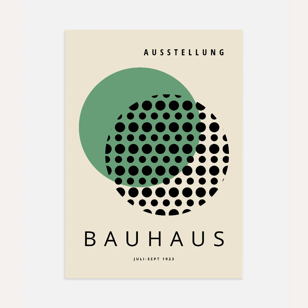 Bauhaus Grün Optik Poster