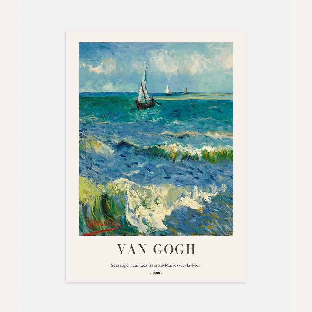 Vincent van Gogh – Seestück bei Les Saintes-Maries-de-la-Mer Poster