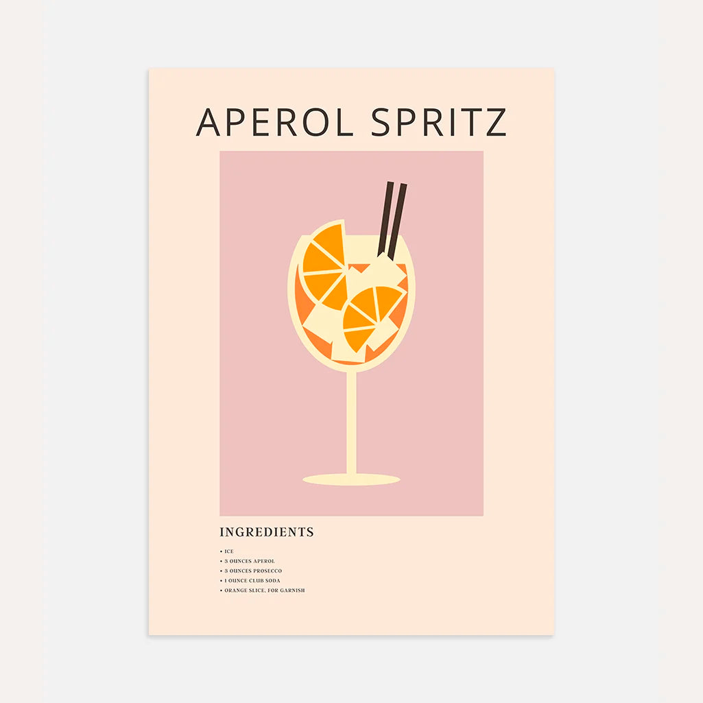 Aperol Spritz Poster Illustration