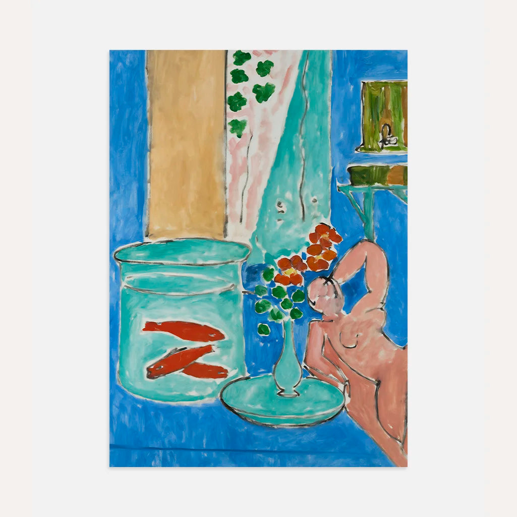 Henri Matisse Poster – Goldfische und Skulptur, 1912