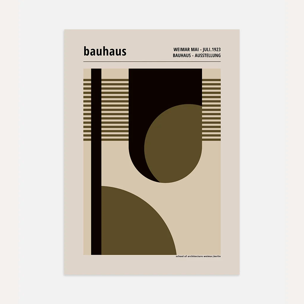 Bauhaus Geometrischer Rhythmus Poster