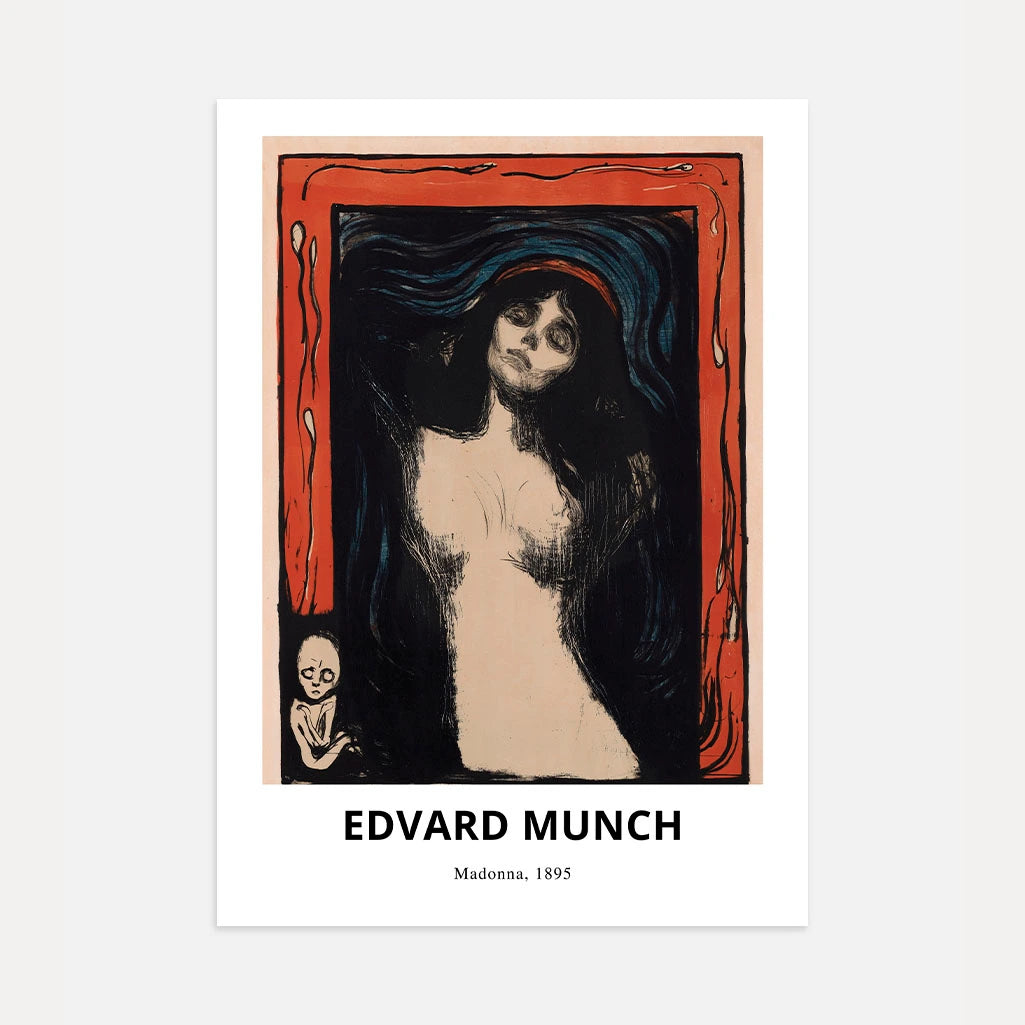 Edvard Munch Poster – Madonna, 1895
