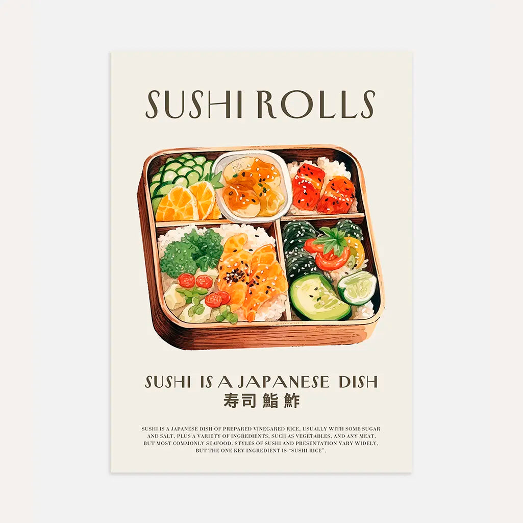 Frisches Sushi Poster