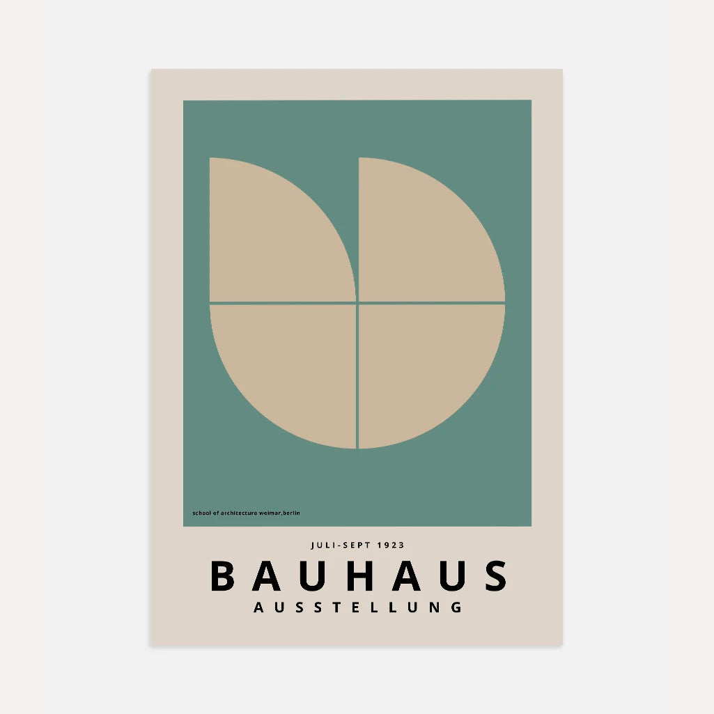 Bauhaus Hellgrün Poster