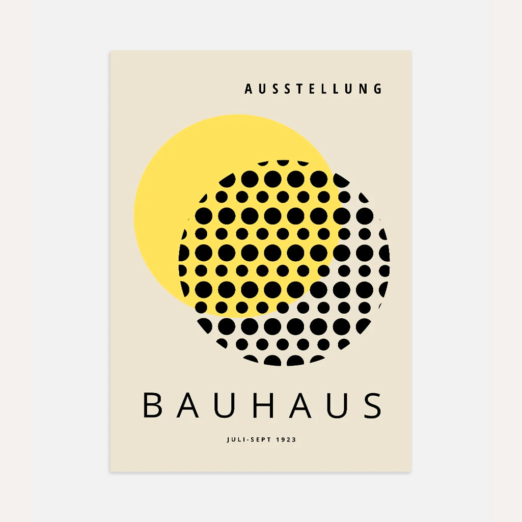 Bauhaus Gelb Sonne Poster
