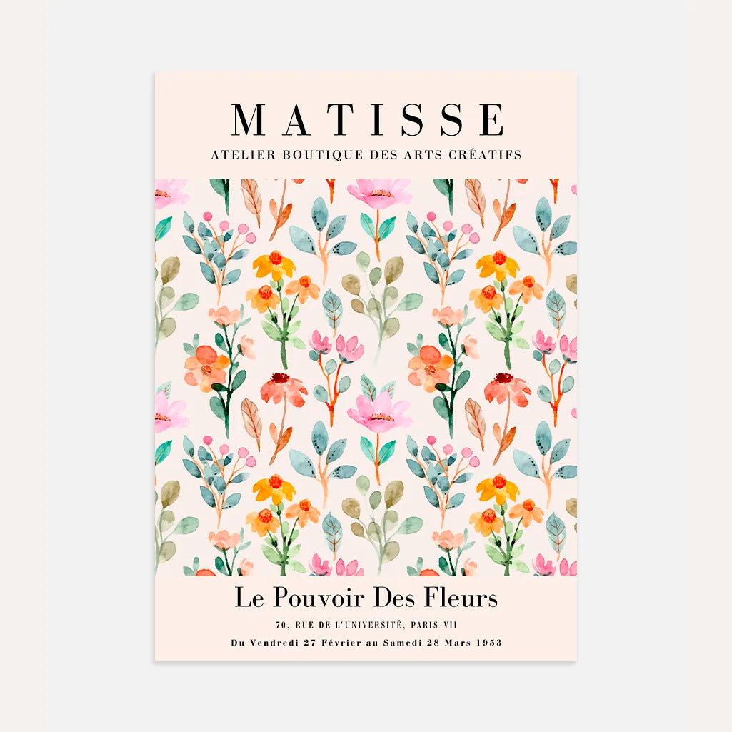 Matisse Blumen-Aquarellposter