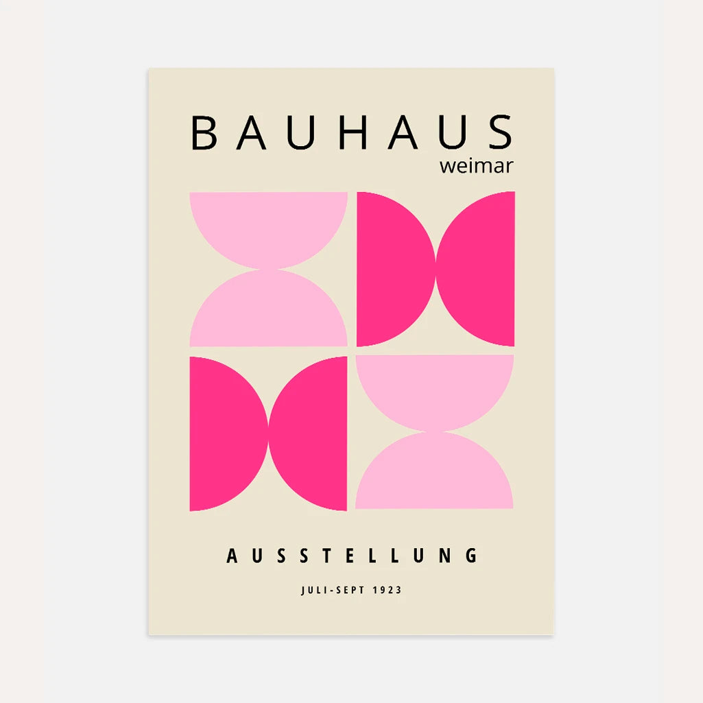 Bauhaus Rosa Energie Poster