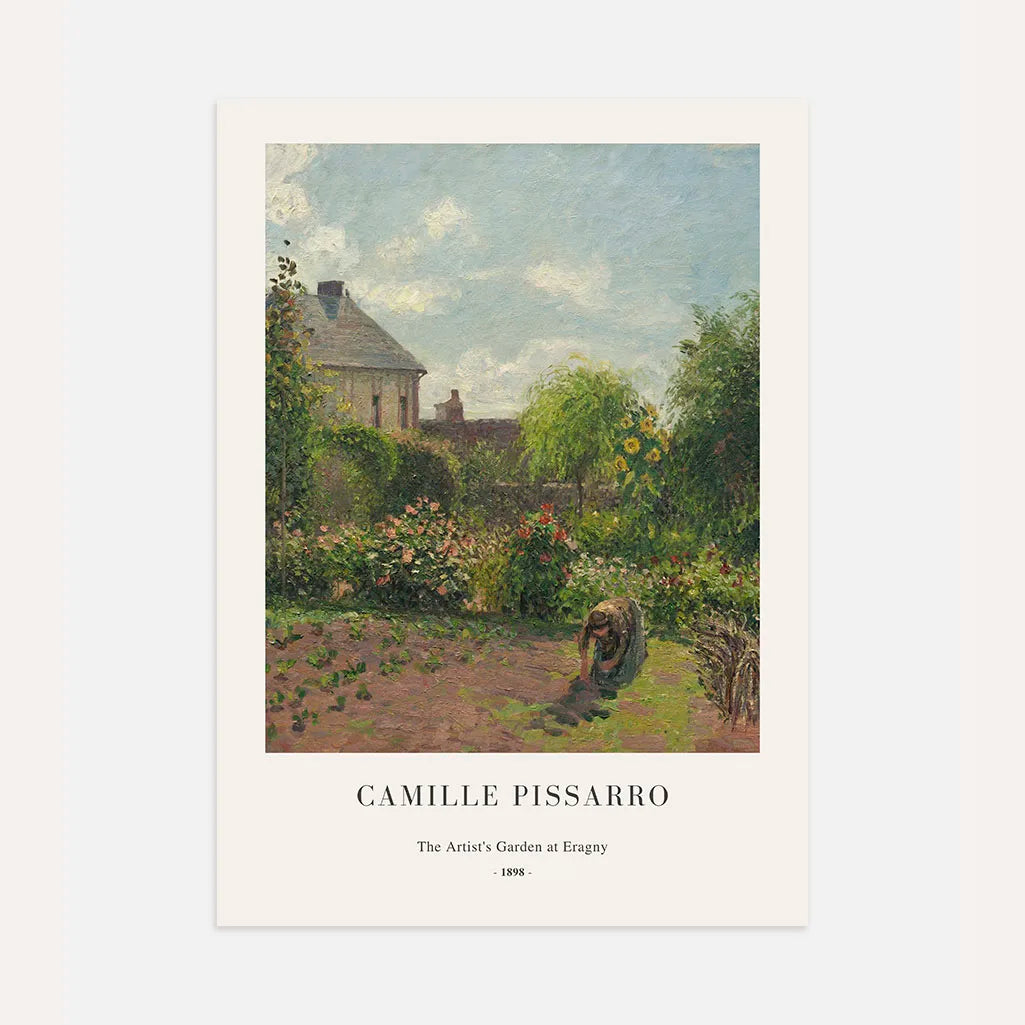 Camille Pissarro – Der Garten des Künstlers in Éragny Poster (1898)