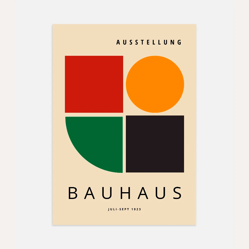 Bauhaus Grün Balance Poster