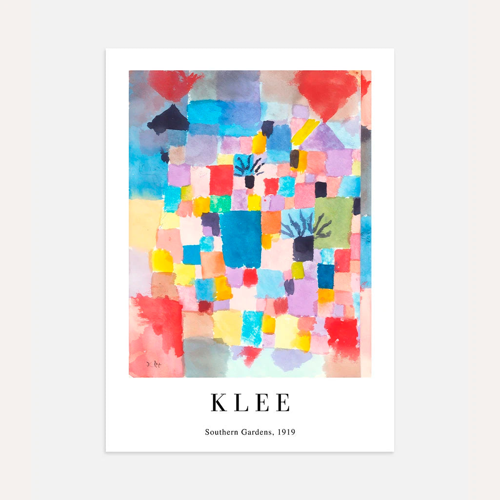 Paul Klee Plakat – Südliche Gärten, 1919