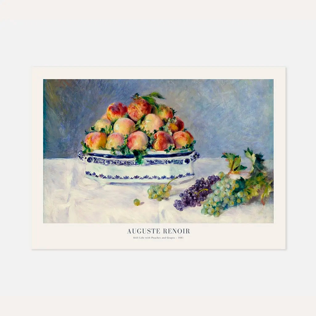 Auguste Renoir – Stillleben mit Pfirsichen und Trauben Poster
