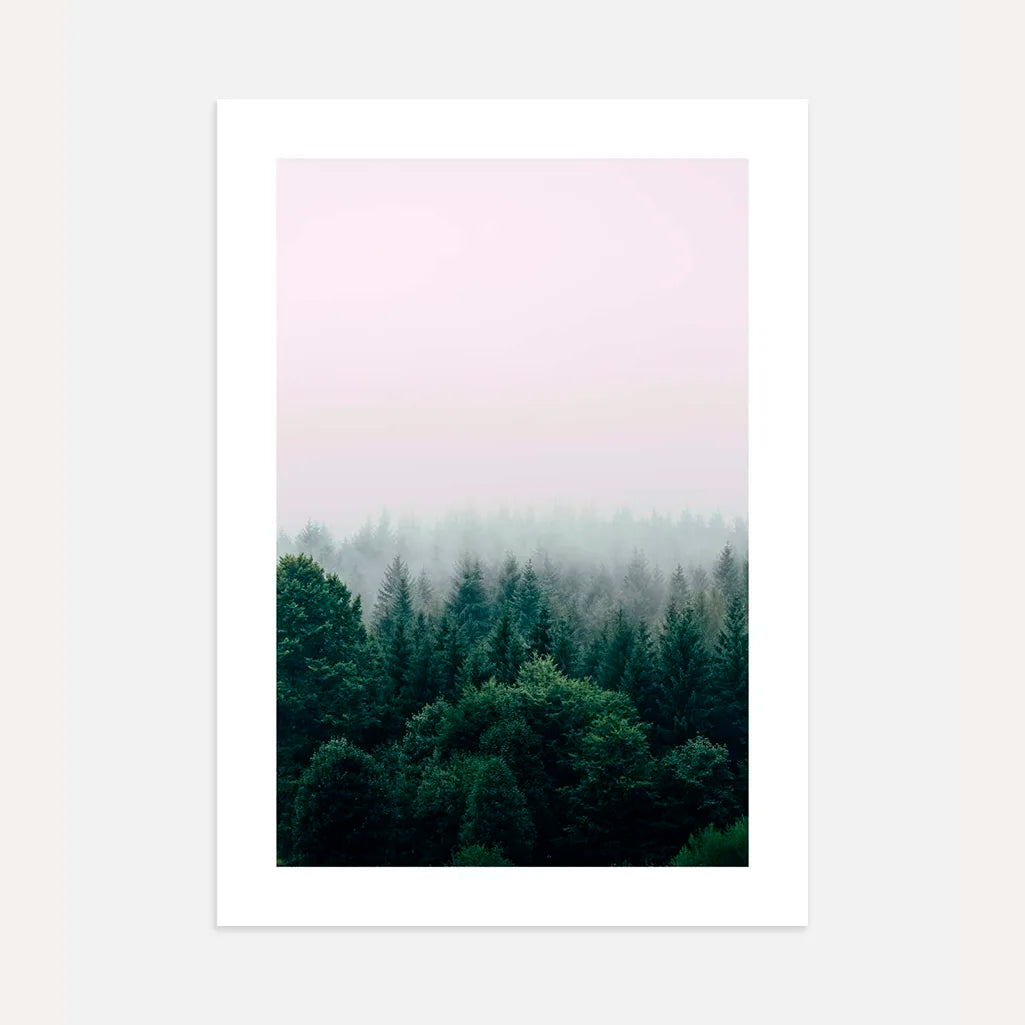 Poster „Wald im Nebel“