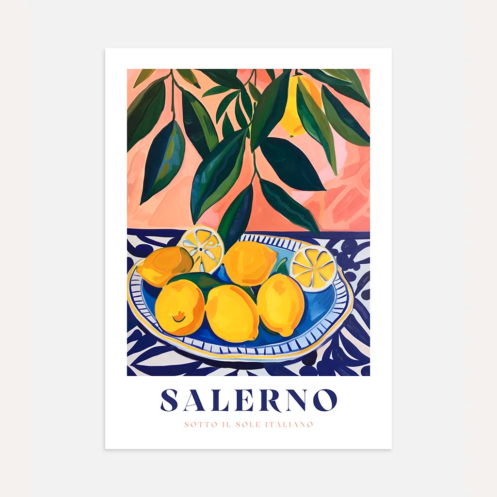 Salerno Zitronenteller Poster