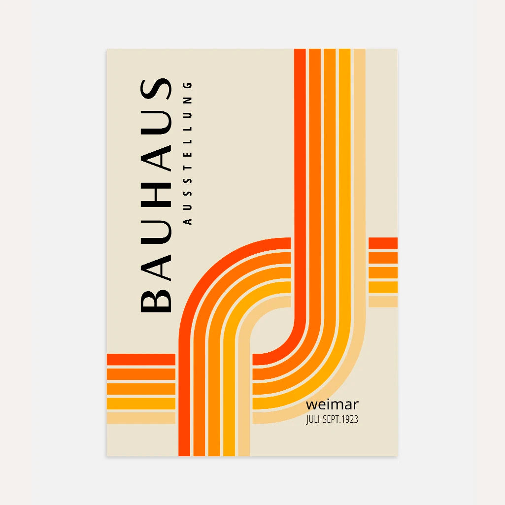 Bauhaus Dynamische Linie Poster