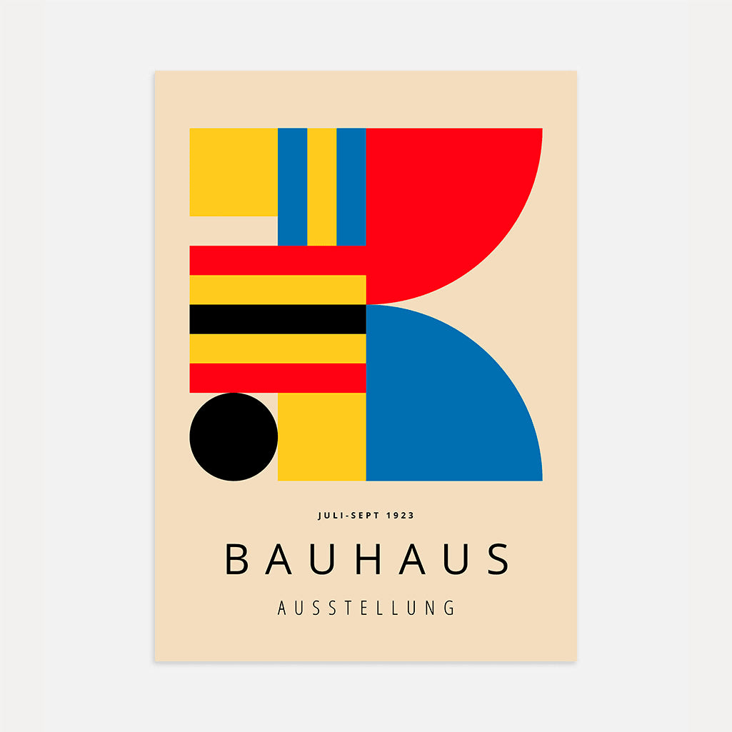 Bauhaus Kräftiges Rot Poster