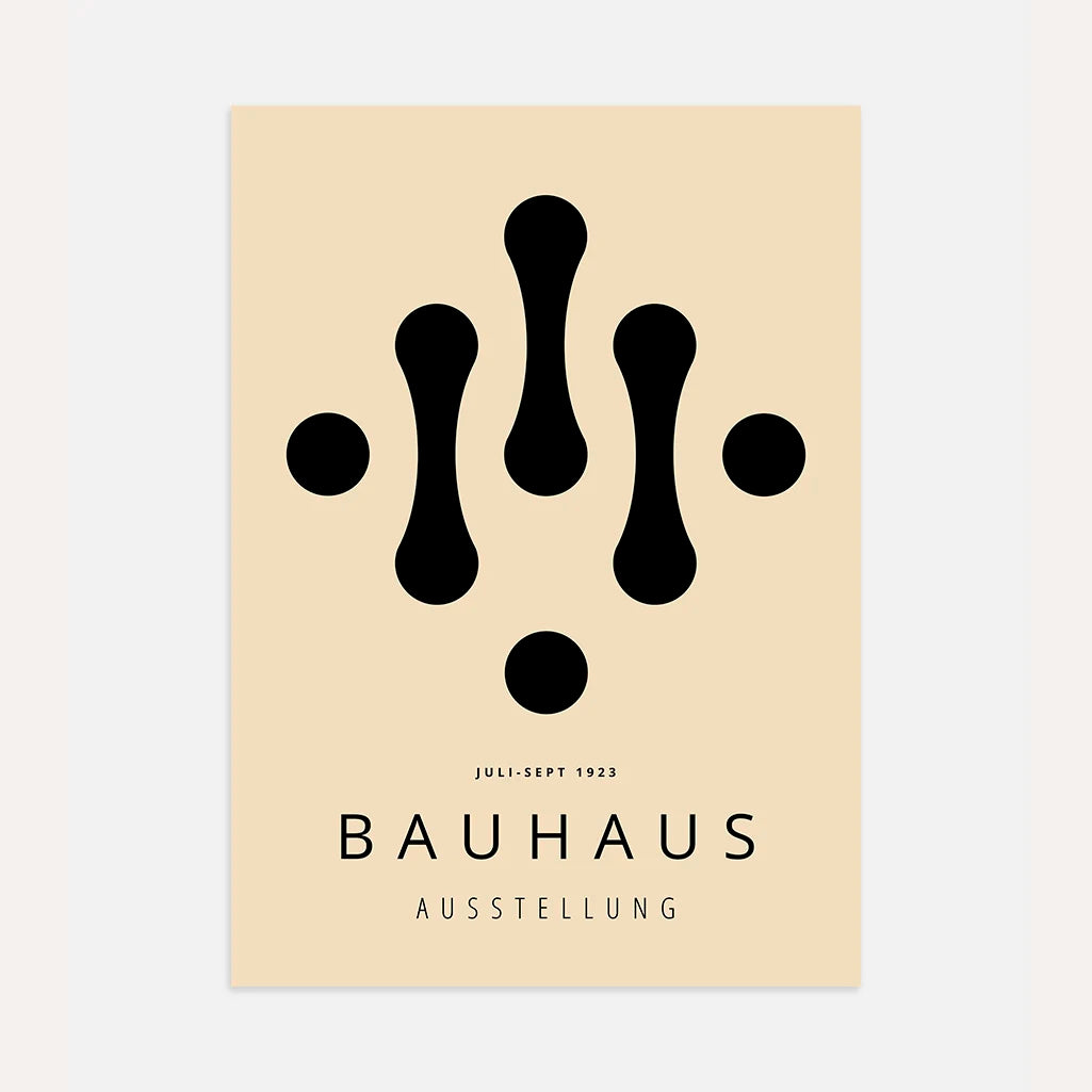 Bauhaus Tropfen Geometrie Poster