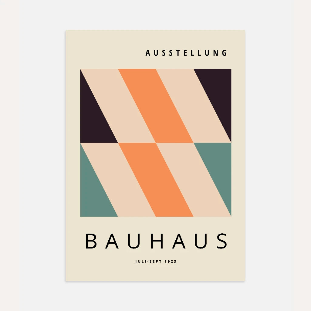 Bauhaus Diagonale Streifen Poster