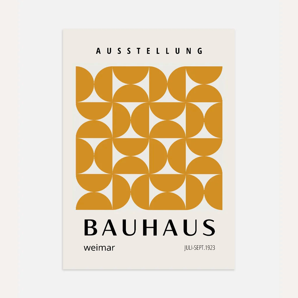 Bauhaus Gold Ruhe Poster