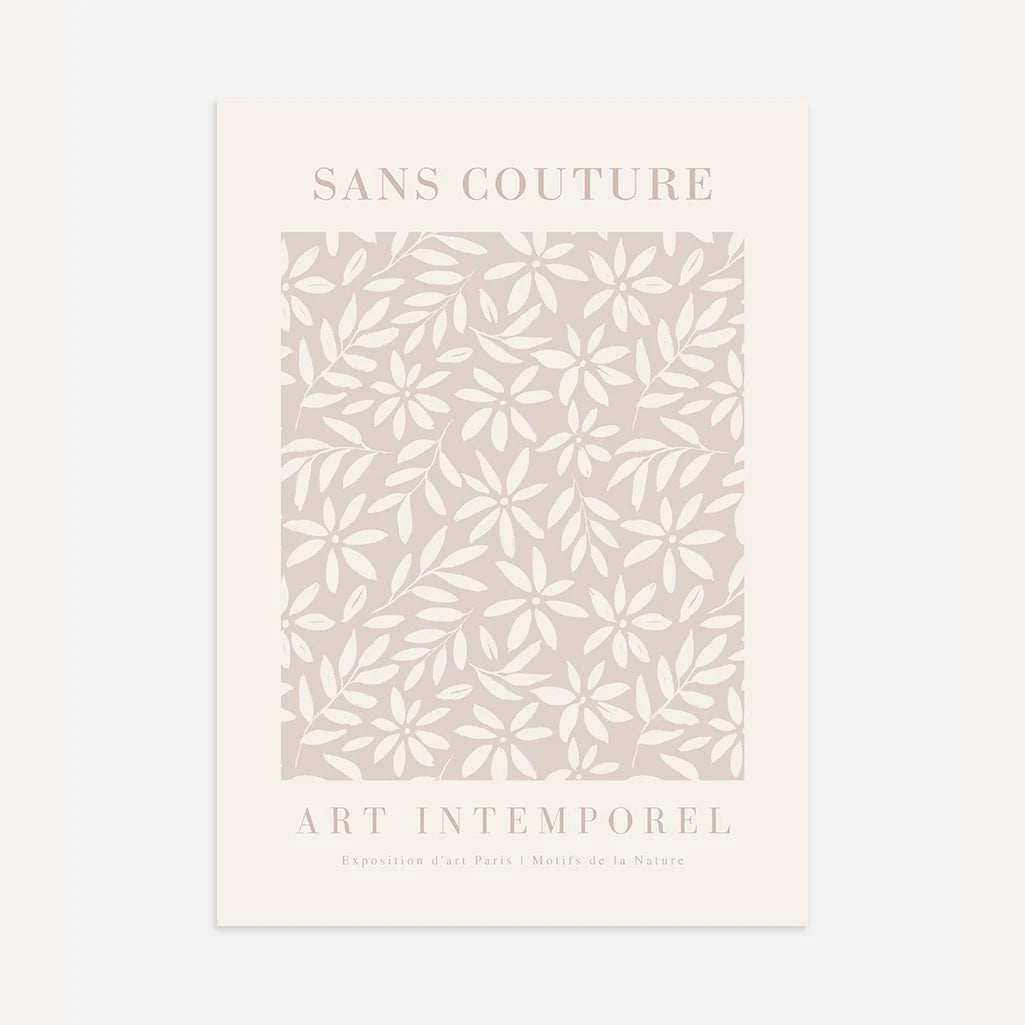 Sans Couture Blumenposter