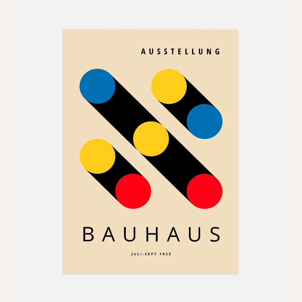 Bauhaus Schatten Kreise Poster