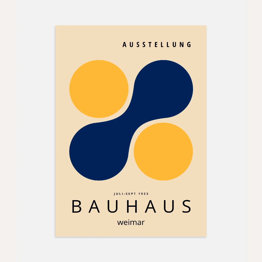 Bauhaus Gelbe Kreise Poster