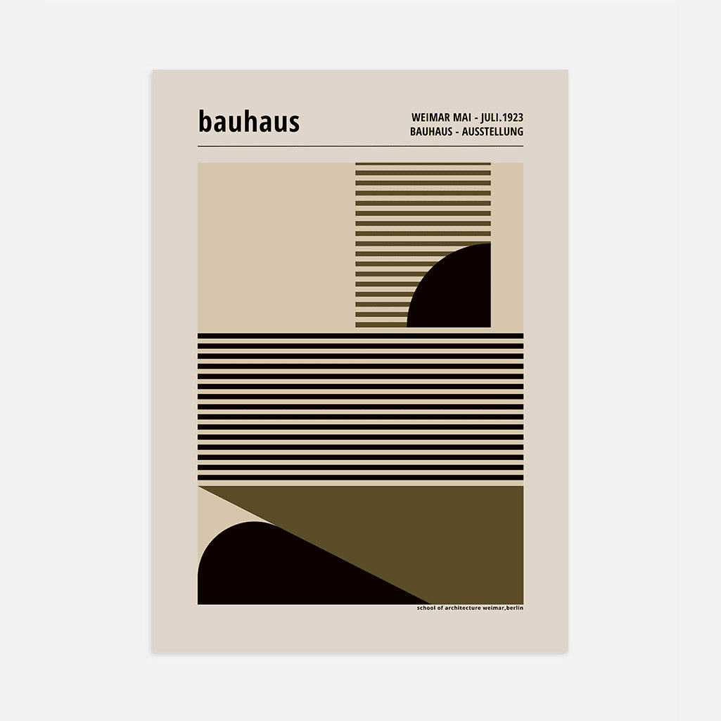 Bauhaus Geometrische Linien Poster