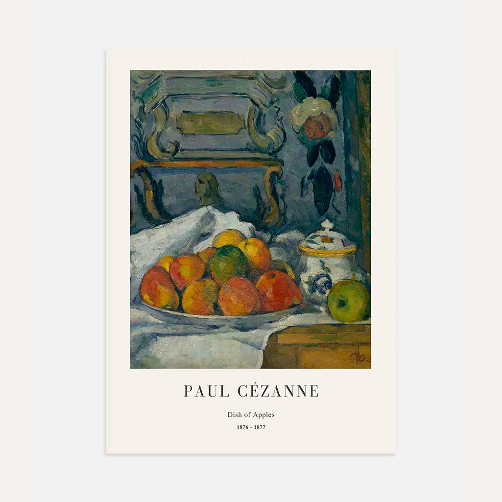 Paul Cézanne – Schale mit Äpfeln Poster (1876–1877)