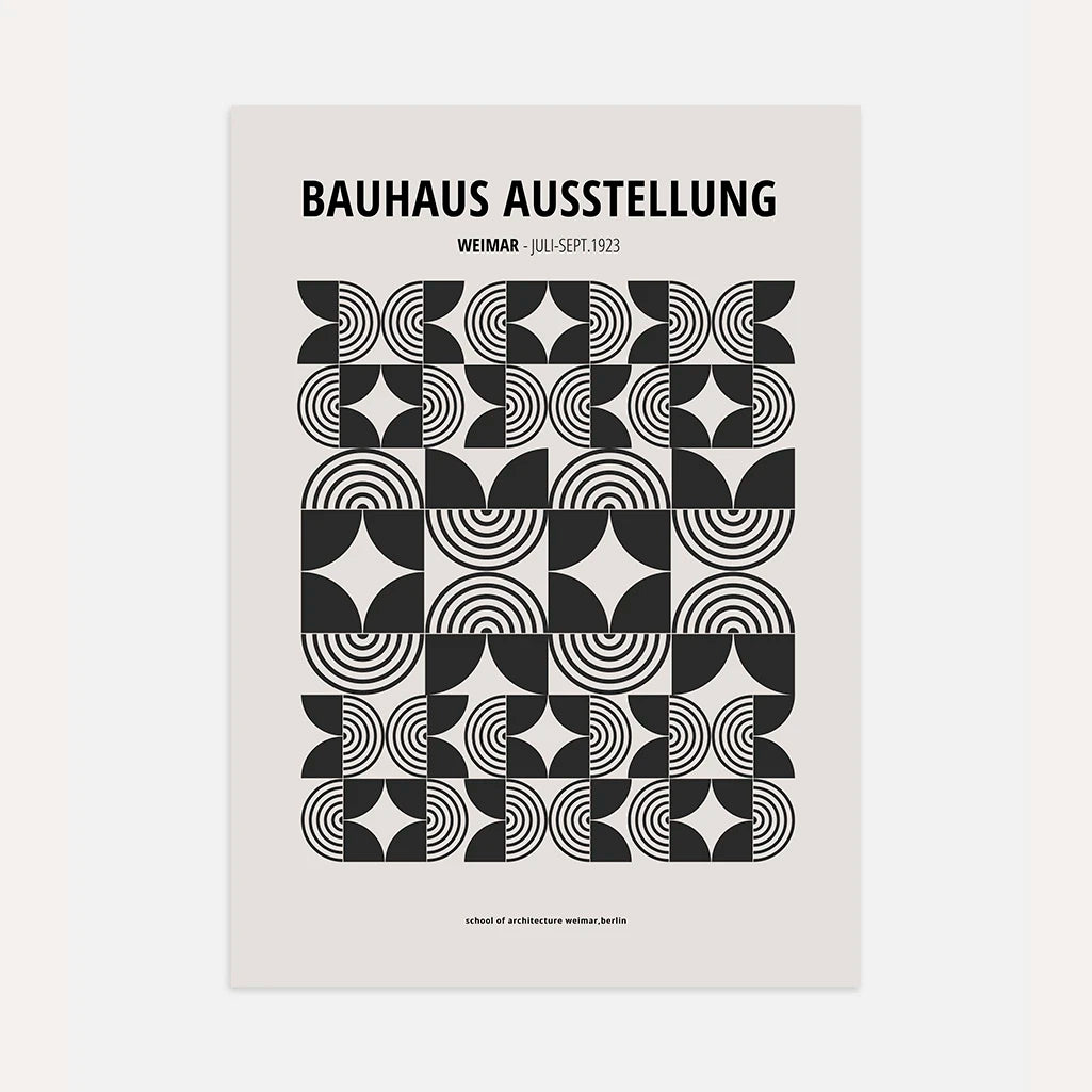 Bauhaus Feine Details Geometrie Poster