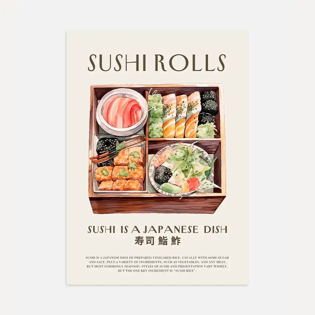 Premium Sushi Poster