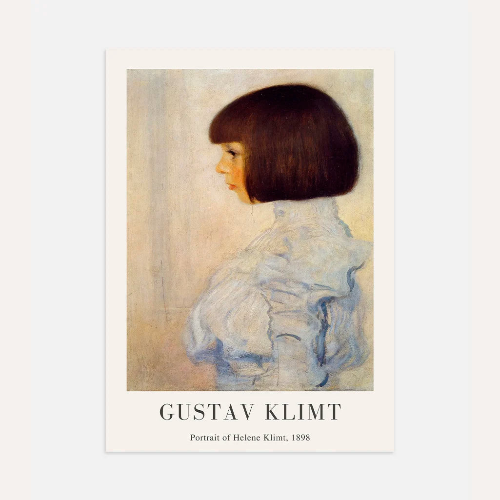 Gustav Klimt Poster – Porträt von Helene Klimt (1898)