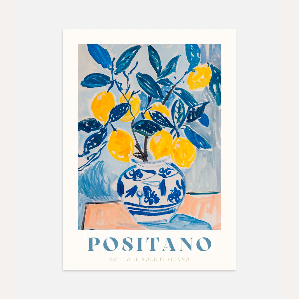 Positano Zitrone Poster