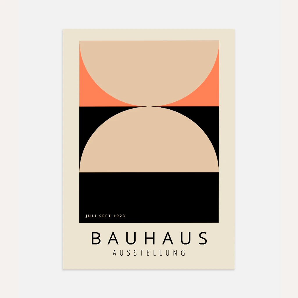 Bauhaus Beige Akzent Poster
