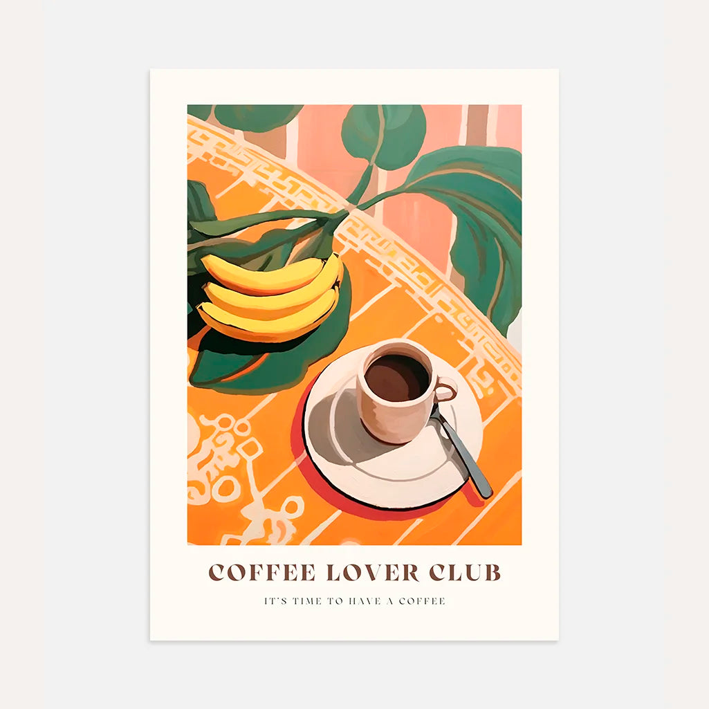 Kaffee Bananen Poster