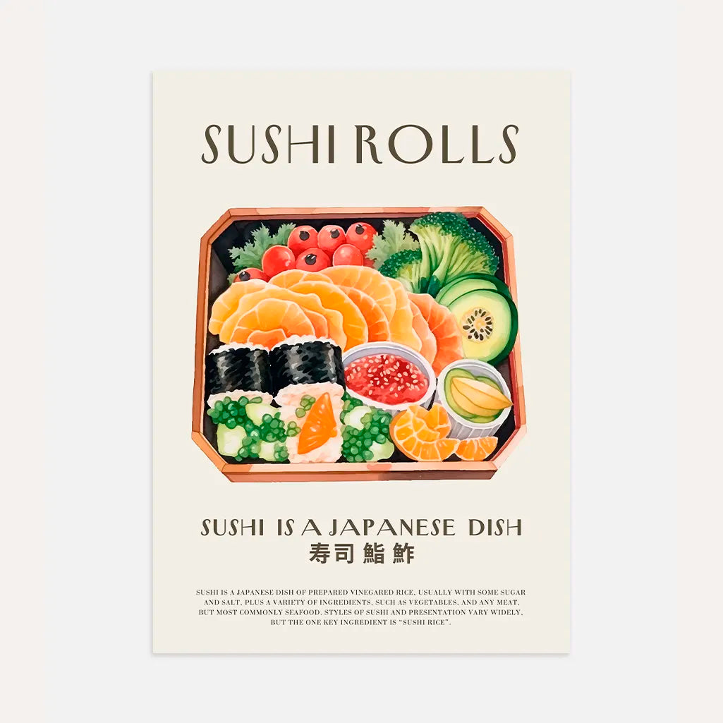 Sushi Platte Poster