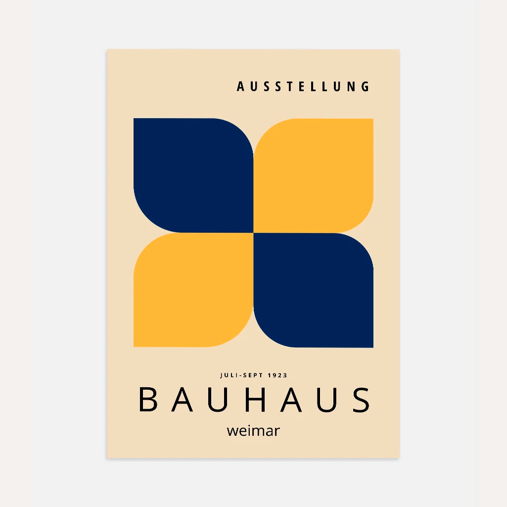 Bauhaus Gelb Harmonie Poster 