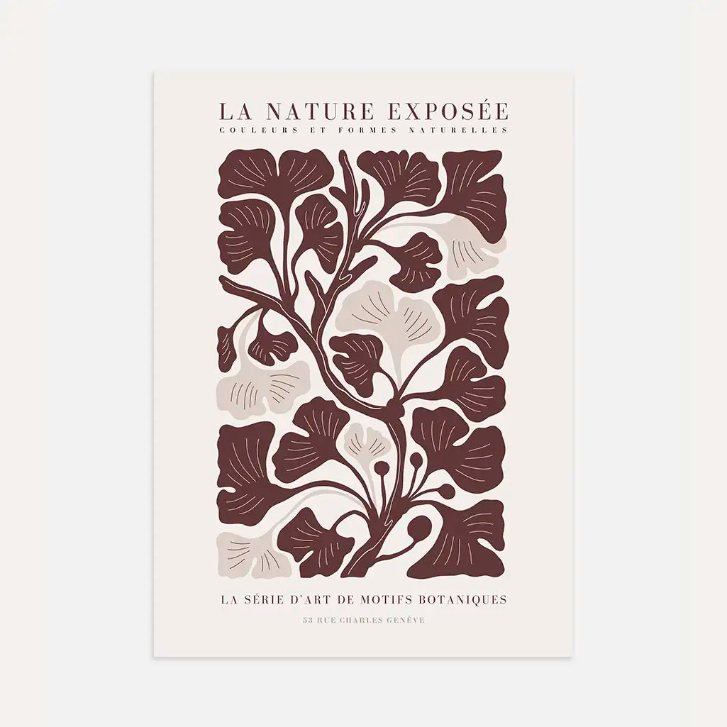 Botanisches Poster zu Ginkgo