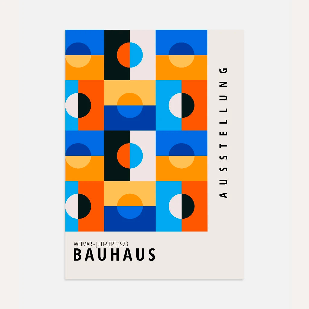 Bauhaus Farbspiel Poster
