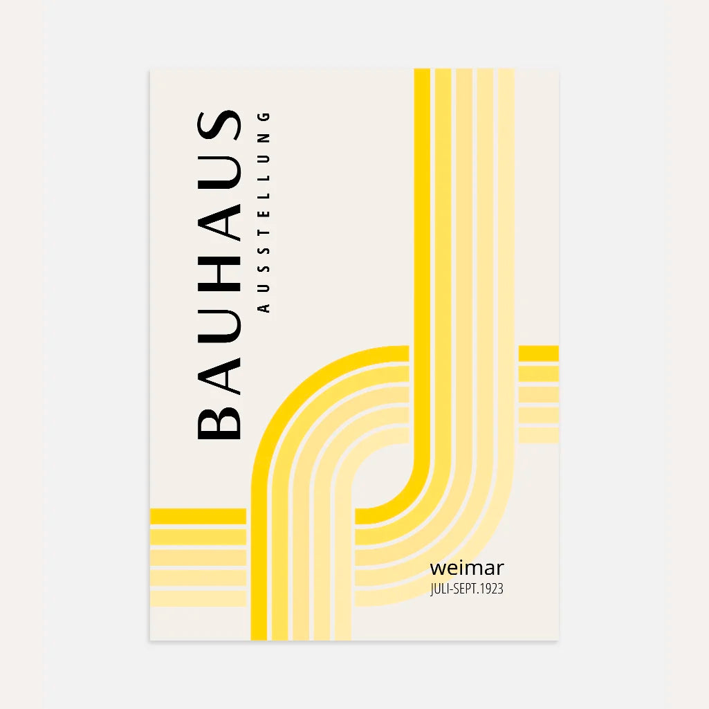 Bauhaus Gelb Licht Poster