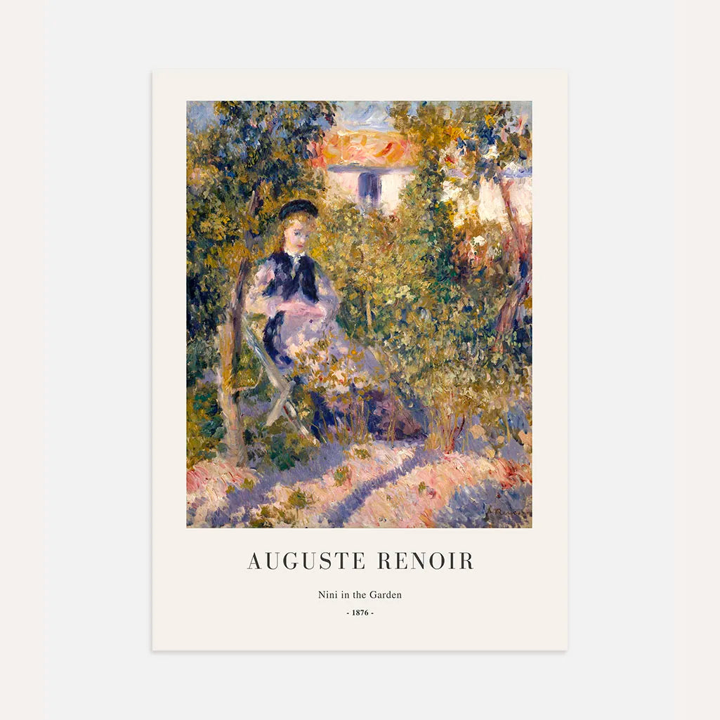 Auguste Renoir – Nini im Garten Poster, Hochformat, 1876
