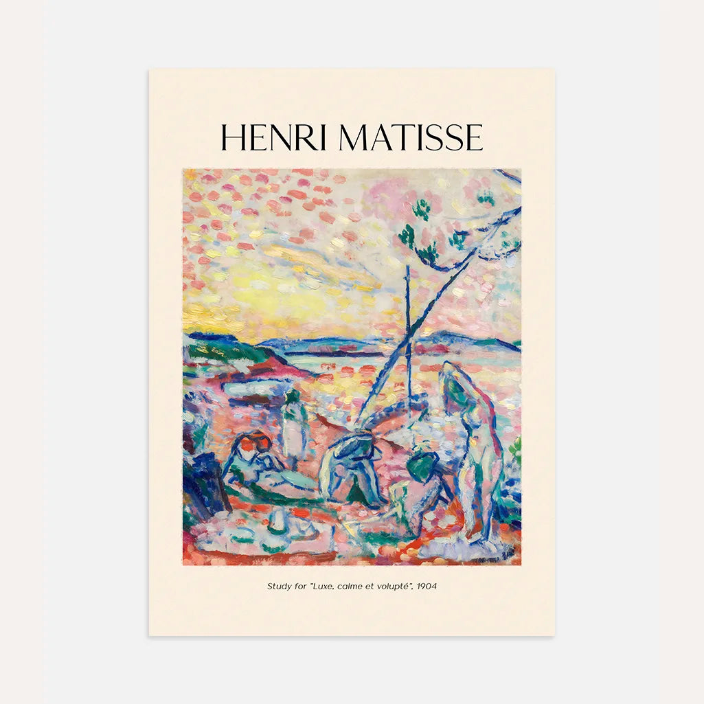 Henri Matisse Poster – Studie für Luxus, Ruhe und Sinnlichkeit, 1904